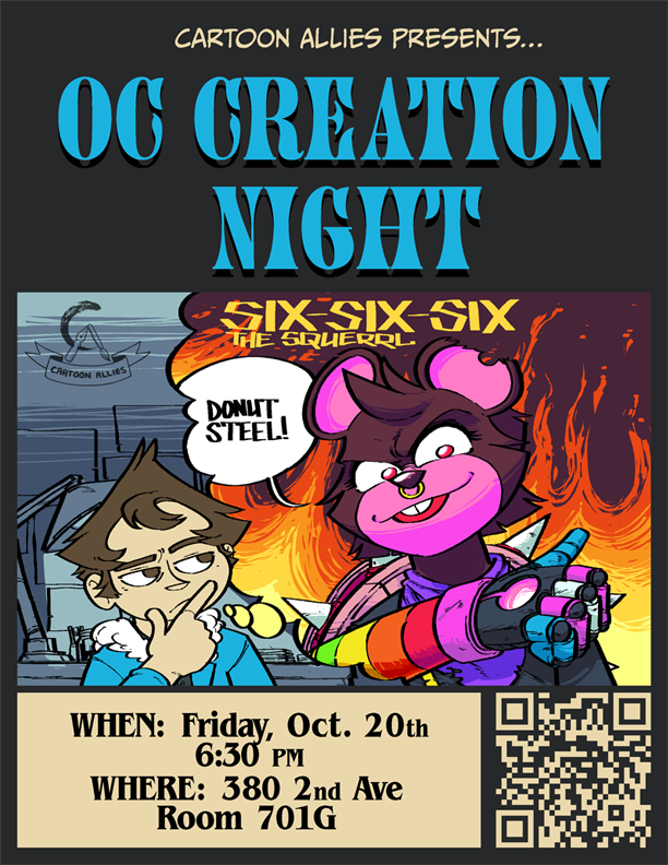 Poster for OC Creation Night