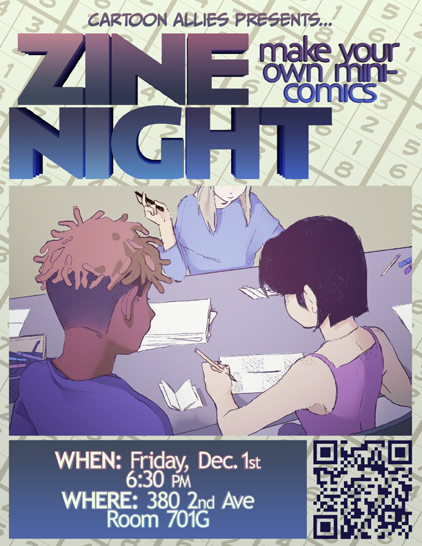 Poster for Zine Night