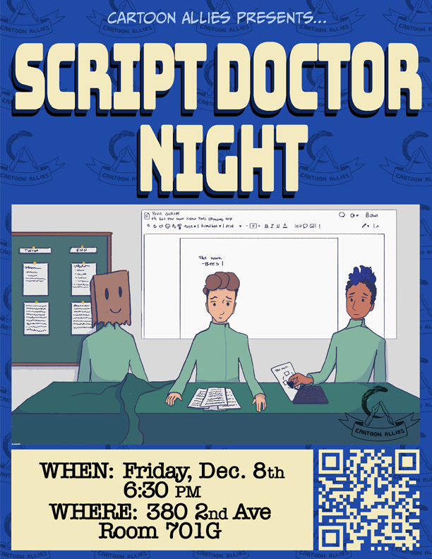 Poster for Script Doctor Night