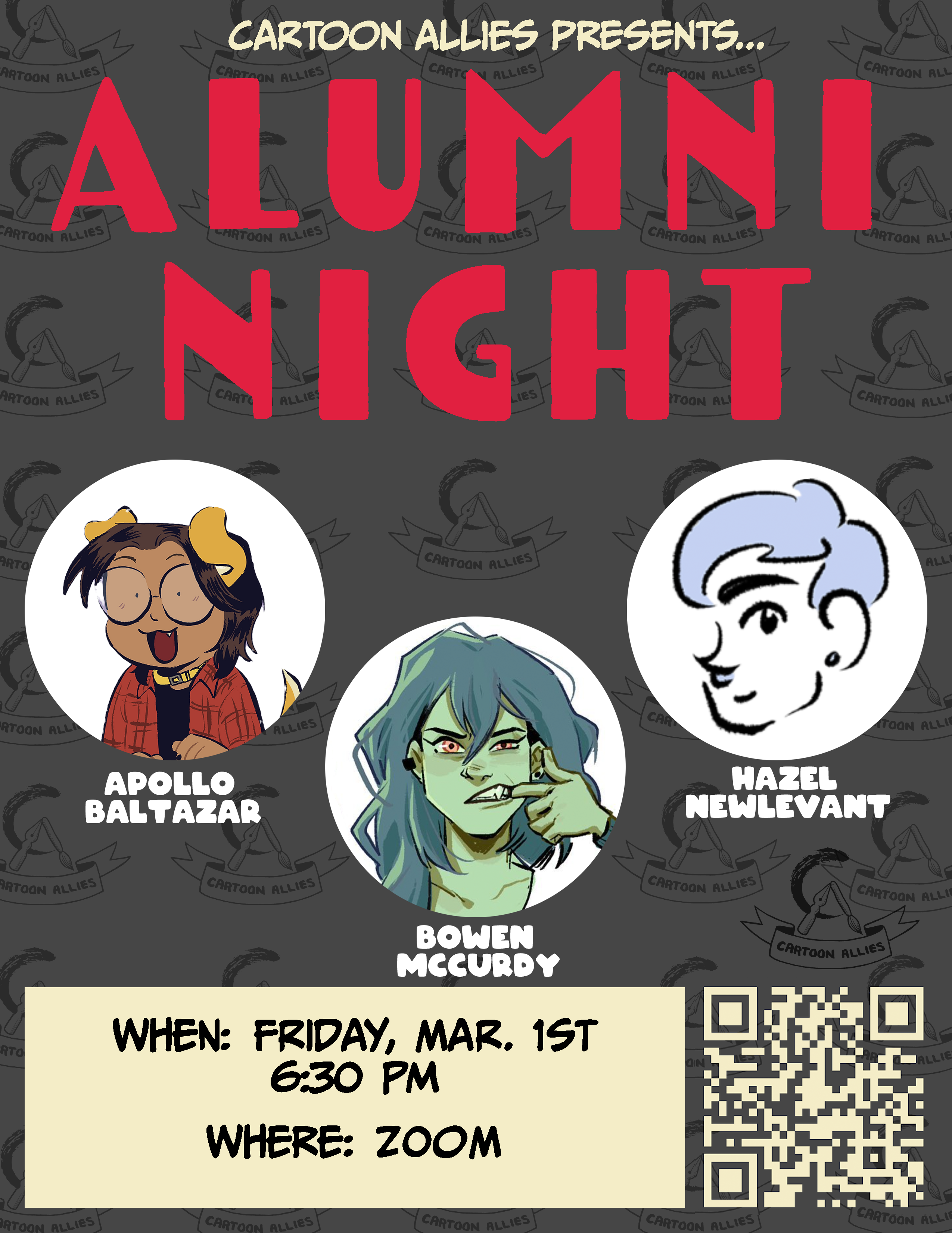 Poster for Alumni Night